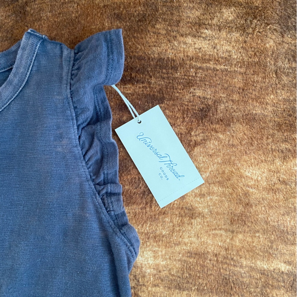 Universal Thread Gray Ruffle sleeve Dress - Picture 4 of 5